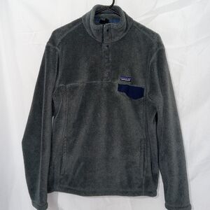 Men’s Patagonia Re-Tool Snap-T Pullover (Size Large)  - Grey Synchilla Fleece